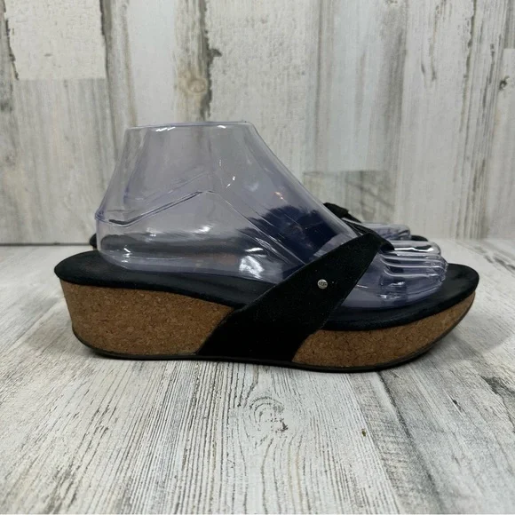 UGG Women's Azure Wedge Platform Thong Slide Sandals #133 - Picture 5 of 12